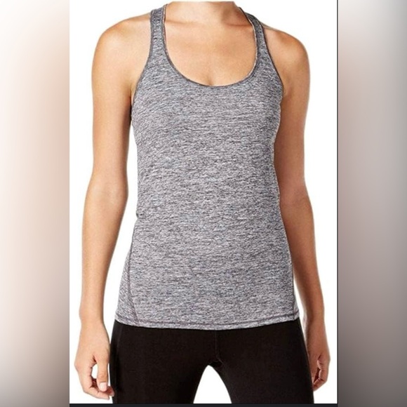Ideology Tops - IDEOLOGY Heather Grey Racerback Athletic Tank Top